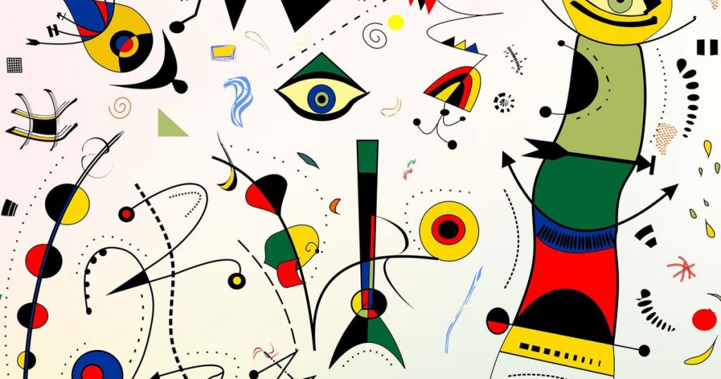 El surrealismo de Joan Miro cuadro ojo